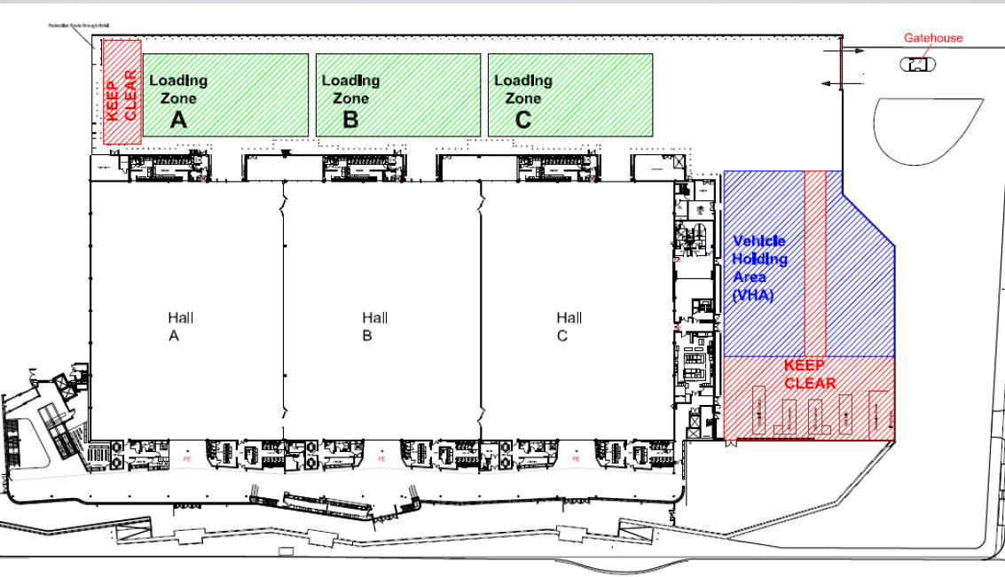 The loading bay shutter doors are 5m high.